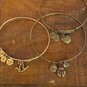 Three pack Alex and ani Bangle bracelets